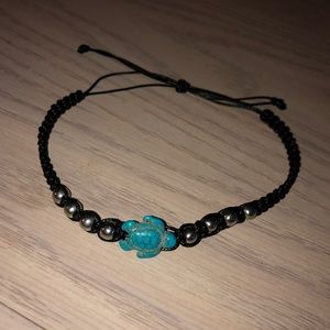 Beachy sea turtle anklet